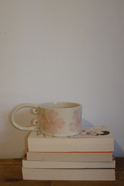 Hibiscus Swirl Handle | Light Pink