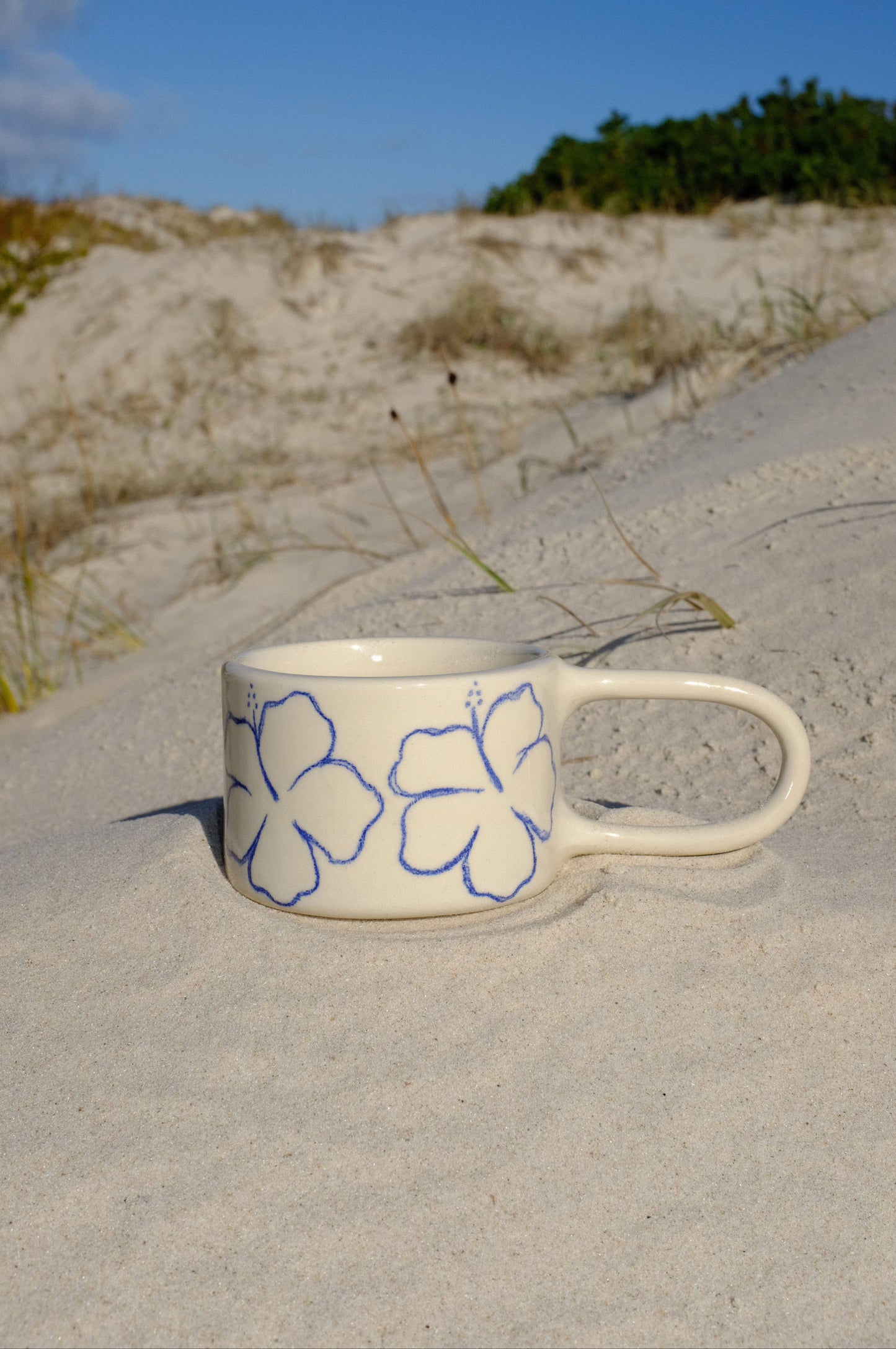 Hibiscus Straight Handle | Blue Pencil