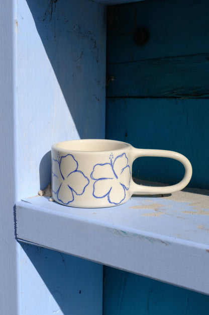 Hibiscus Straight Handle | Blue Pencil