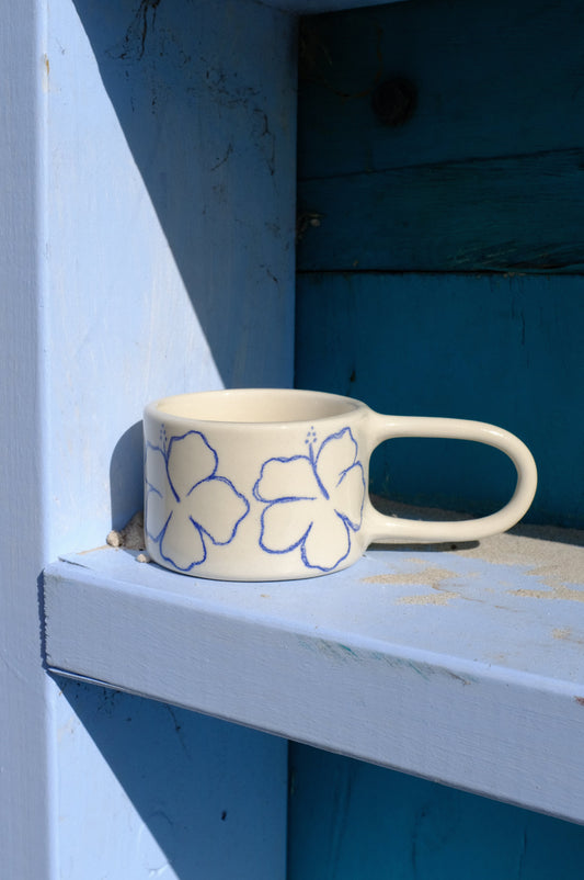 Hibiscus Straight Handle | Blue Pencil